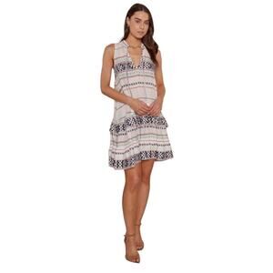 Raga Women's Maze Lightweight Soft Tiered Sleeveless Bohemian Tank Dress Small